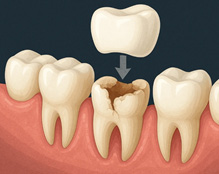 Разрушение коронковой части зуба